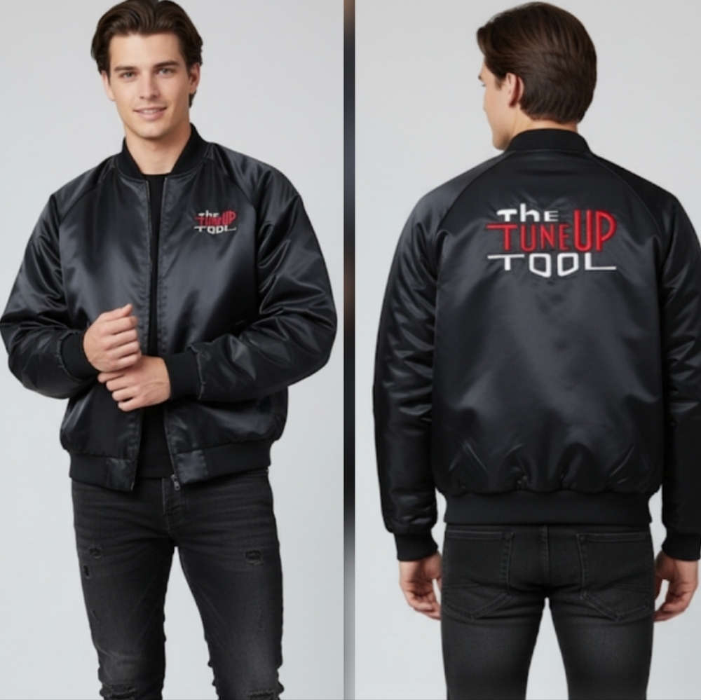King Louie Satin Bomber Jacket Size XL